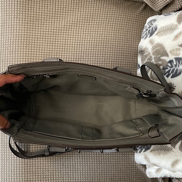 Coach Swagger Gray Leather Satchel with Gunmetal 2 hang tags  No: J1821-34408 - Picture 10 of 13